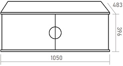 Brevita Тумба с раковиной Richard 105 подвесная черная матовая – фотография-7